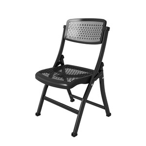 
Foldable chair with backrest, comfortable sedentary ergonomic seat, home dining chair, office computer chair, plastic stool