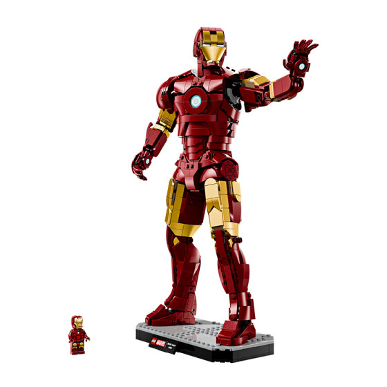 
[Children's Day Gift] Lego Official Flagship Store 76344 Marvel Iron Man Mark3 Building Block Toy