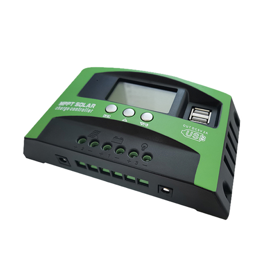 MPPT Solar Laadregelaar MT3075 30A 12V/24V LCD - 390W/780W Met 2USB Voor Straatlantaarn Controller