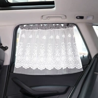 Штора, милый креативный солнцезащитный крем для авто, ткань с рельсами, 2 шт