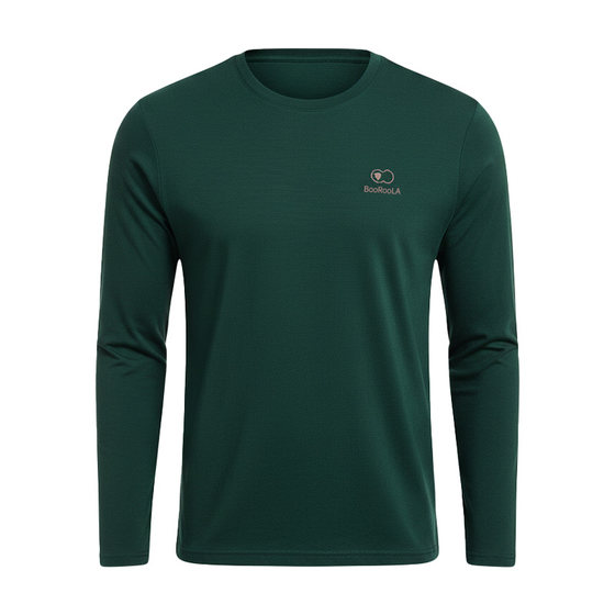 
booroola Pano 16.5micron machine washable merino wool long-sleeved men's T-shirt 180 outdoor hiking