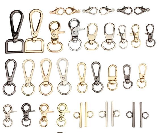 ອຸປະກອນເສີມກະເປົ໋າ hook buckle leather goods dog buckle bag button bag buckle hook buckle bag chain hanging lobster clasp hardware metal hook