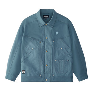 
FILA FUSION Fila Fashion Brand Woven Jacket Men's 2025 Spring New Fashion Casual Loose Lapel Top