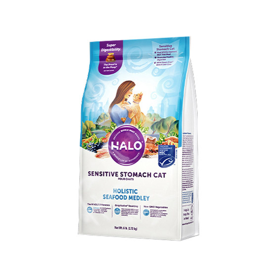 Big pineapple pet without meat powder Halo natural halo bodybuilding body becomes cat main food sensitive gastrointestinal natural cat food
