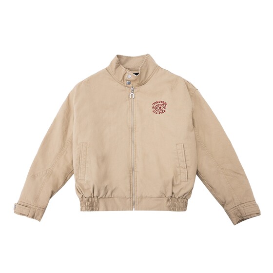 
Converse Women's Cotton Clothes New Year of the Horse Take-Off Series Barn Style Embroidered Stand Collar Jacket WCJ429-X63