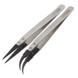 Qiande head-changing electrostatic tweezers head ceramic high temperature non-magnetic
