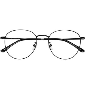 
Zeiss myopia glasses women's pure titanium black frame online with anti-blue light astigmatism customizable lenses for eye