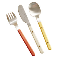 kimscook stainless steel spoon steak knife and fork western tableware set home dinner stainless steel tableware three-piece set