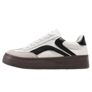 
Tuopin retro moral training shoes for women 2025 winter new thick-soled all-match white shoes casual sports shoes canvas shoes