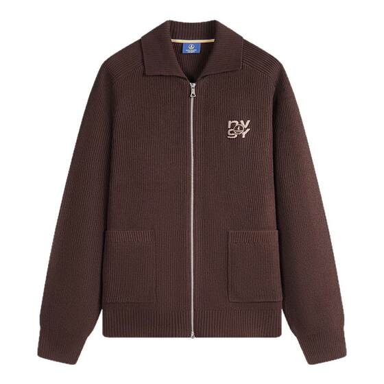 
NAVIGARE Italian small sailboat fashionable lapel knitted cardigan men's autumn and winter versatile zipper sweater jacket