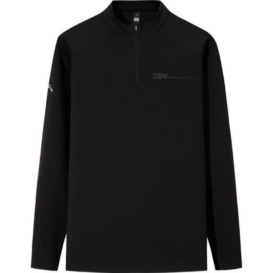 ANTA Zero Pressure T Commuting Inner Long Sleeve T-Shirt Men's Spring New Half-Zip Brushed Thin Velvet Top Bottoming Shirt