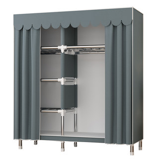 Simple cloth wardrobe assembly for home bedroom rental use