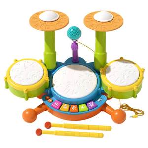 Children's drum toys baby drum sets instruments Early education puzzle hand-painting drums baby 1-2 to 3 years old boy and girl 6