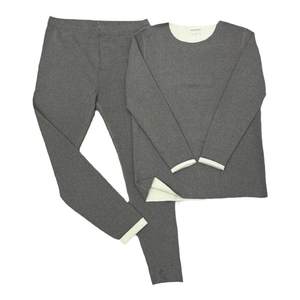 German velvet non -trace warm underwear male plus velvet autumn clothes autumn pants set double -sided velvet spontaneous heating double -layer warm bottom set
