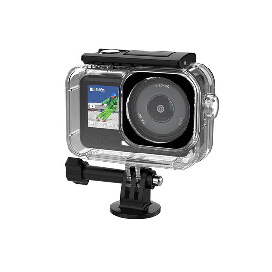 
Flymile is suitable for DJI Action6 waterproof shell sports camera deep diving 60 meters protective shell underwater camera diving protective shell outdoor water park anti-fall storage shell accessories