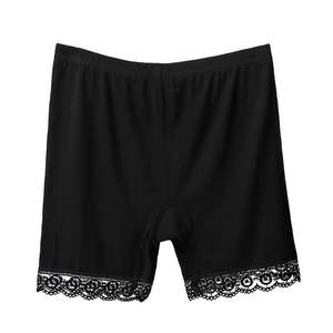 Safety pants for women anti-exposure pure cotton thin summer traceless leggings fat mm modal shorts insurance pants large size lace