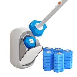 Disposable toilet brush comes with cleaning liquid