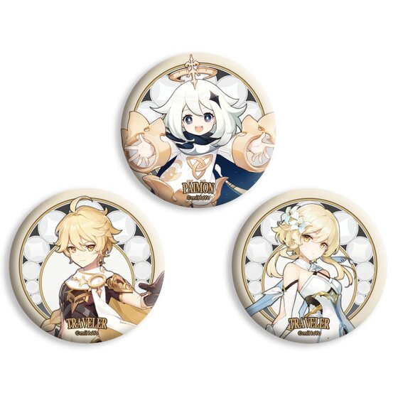 [Original God Official] Travelers Theme Series Badge Makou Iron Badge Original God Surrounding Genshin