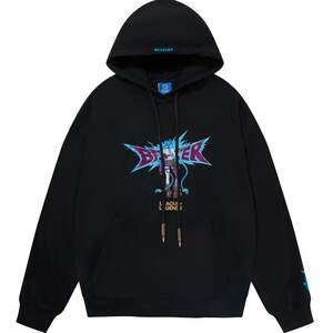 League of Legends X Beerser joint LOL super -class character cartoon printing sweater bombing street handsome hat shirt
