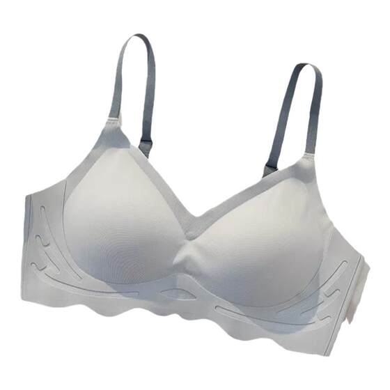 Cloud -free underwear female small breasts gathered large comfortable thin all -in -one fixed cup sports girl text bra