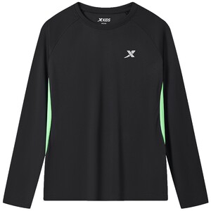 
Xtep children's clothing boys' spliced long-sleeved T-shirt 2026 spring new children's quick-drying tops medium and large children's spring long t-shirts