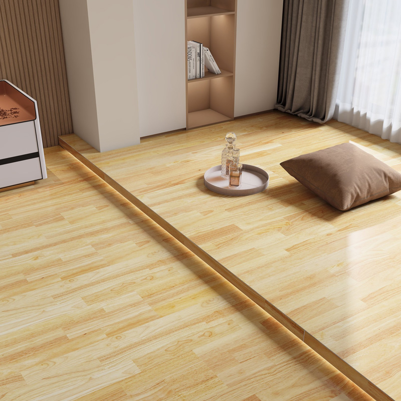 包安装圣象地板纯三层实木复合木地板家用原木色奶油风地板NK3315