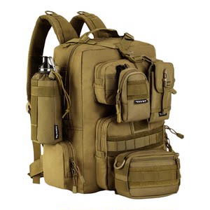 Guardian mountaineering bag men 30L travel waterproof large -capacity canvas tactical hiking hiking outdoor backpack
