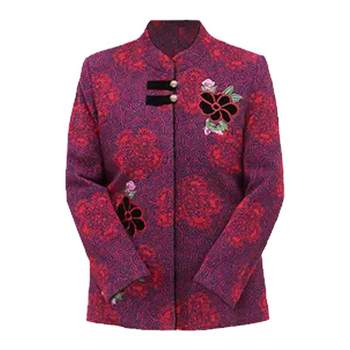 Grandma's velvet coat, spring and autumn clothes for 70-year-old elderly