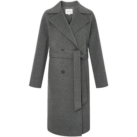 
Hazzys simple and fashionable mid-length wool coat for women in autumn and winter comfortable and warm wool coat