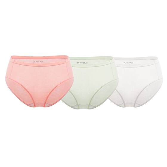 
Pure cotton era women's underwear pure cotton 7A grade antibacterial briefs for girls 2026 new breathable seamless mid-waist