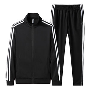 Sports suits for men's spring and autumn running casual plus velvet thickened large size sports suits for women couples sports suits