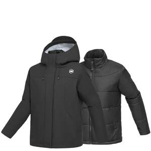 
Skechers new women's woven hooded jacket, loose fit, simple, fashionable and comfortable sportswear
