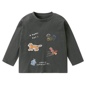 
Right European boy and girl base shirt long sleeve T-shirt cartoon cute spring and autumn new children's clothing children's top underwear