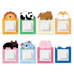Magnetic Good Home Magnetic Cartoon Switch Sticker Modern Simple Wall Sticker Border Cover Protettiva Cute Home Creative Photo Frame