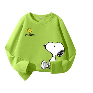 
Snoopy children's clothing boys' long-sleeved T-shirt spring and autumn style men's big children's autumn top children's pure cotton thin base shirt