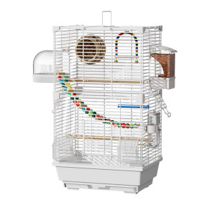 
Bird cage parrot cage large new home luxury villa black phoenix tiger skin peony special cage splash-proof ornamental cage