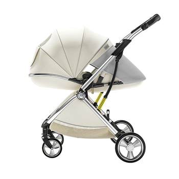 Baby stroller can sit, lie down, lightweight, foldable, high landscape