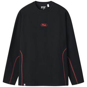 
Yi Yang Qianxi's same style FILA official men's knitted long-sleeved shirt 2025 winter new round neck long T-shirt