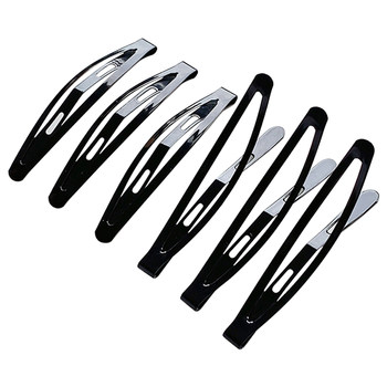 Black hair clip on the back of the head bangs