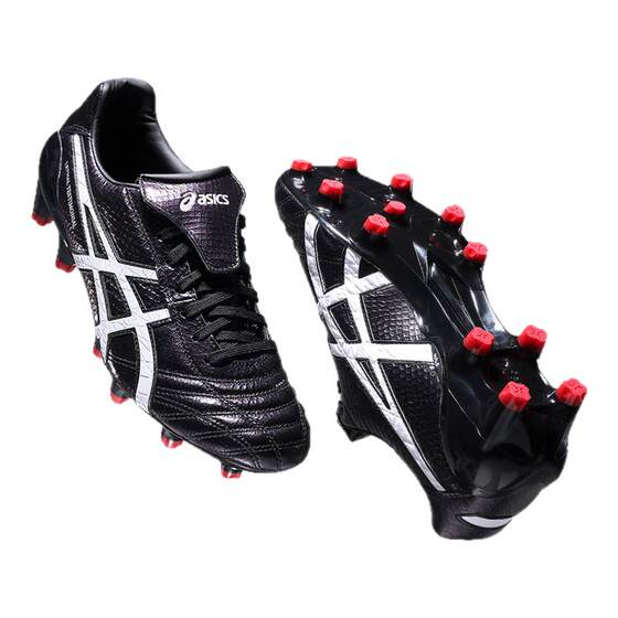 Asics football shoes men's retro high-end kangaroo leather HG glue long nail wide foot competition high-end training shoes
