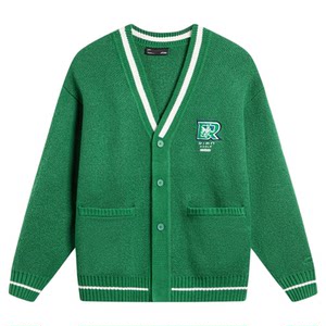 
Li Ning knit sweater men's spring sports trend series comfortable loose cardigan hatless knit sweater AMBU021-B product