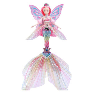 
2025 New Doll Toy Girl Elsa Princess Doll Mermaid Dress Up Set Children's Birthday Gift