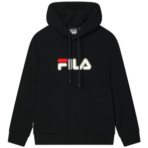 Velvet FILA Couple's Hooded Sweatshirt 2025 Autumn New Men's and Women's Loose Long-Sleeved Top
