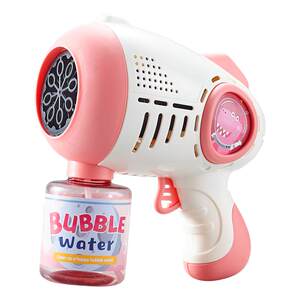 2026 New Bubble Blowing Machine Children's Handheld Electric Fully Automatic Girl Toy Wedding Gun Non-toxic for Infants and Toddlers