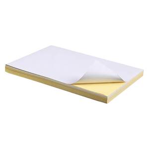 
A4 paper sticker shiny/matte surface 100 sheets of whole sheets cut in cross-section cutting laser inkjet printing paper office advertising secretary label paper A3 kraft paper blank printing self-adhesive paper