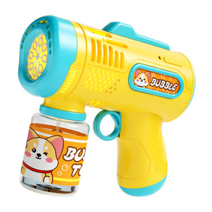 
New hot 2025 bubble machine Internet celebrity children's handheld fully automatic electric bubble blowing gun stick infant toy girls
