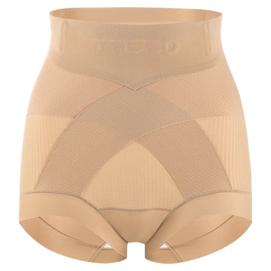 
JQ Jingqi tummy-tightening underwear butt-lifting women's anti-bacterial, traceless and hip-free postpartum high-waisted caesarean section powerful body-shaping pants