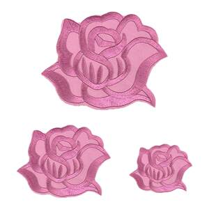 
Self-adhesive embroidery patch rose pattern patch patch solid color cloth patch clothing down jacket pants repair hole patch patch