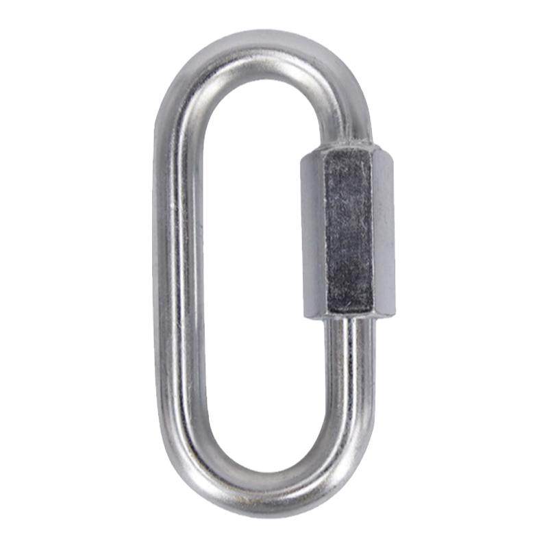 304 Stainless Steel Quick Chain Links – 5/16 D-Shape Thread Connector, 1200lbs Working Load – 4 Pack