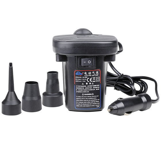 Vehicle inflatable pump inflatable mattress with 12V pump pump pump electric pump, outdoor multi -function dual -purpose pump